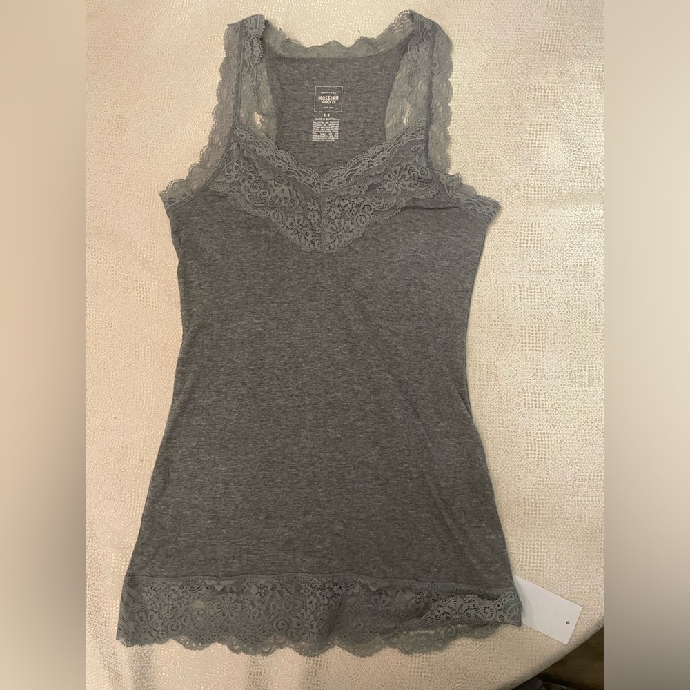 Grey Y2K tank